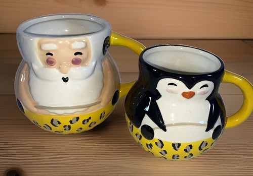 2pc hand painted ceramic - 2pc,