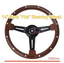 Wood  Steering Wheel 14"