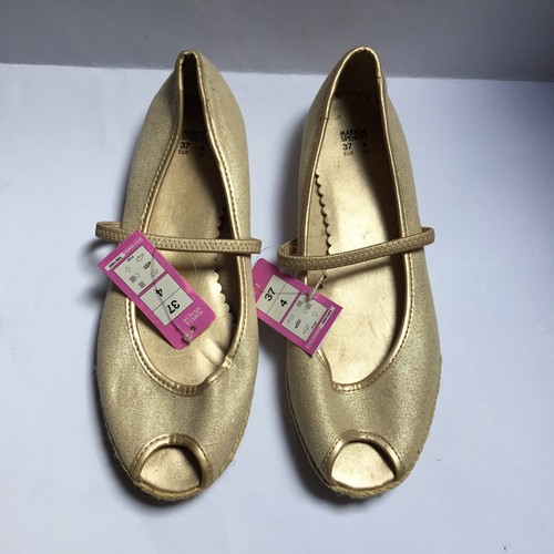 Gold slip open toed - slip-on,