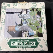 Vintage Brass Garden Tap Duck