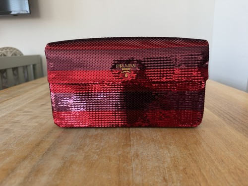 Prada milano red ombre sequin - ombre,