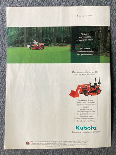 Kubota compact tractor what - kubota,