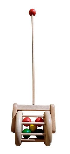 Wooden push along toy - ,