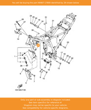 YAMAHA Clip, 90467-17800 OEM