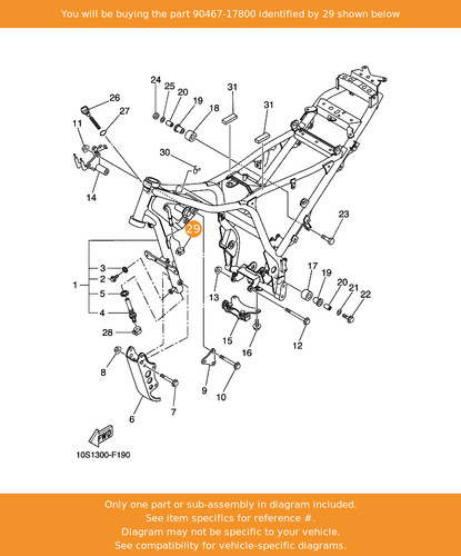 Yamaha clip 90467 17800 oem - yamaha,