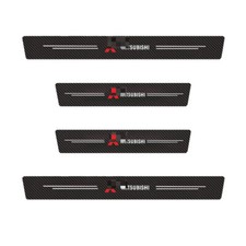 4PCS For Mitsubishi Accessories Car Threshold Strip Door Plate Sill Scuff Cover