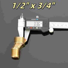 1/2"x 3/4" Eccentric Tap Reducer Dog Legs Bath Shower Connector Male Reducer BSP