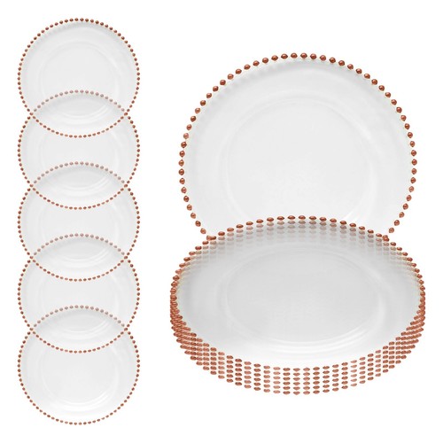 Glass charger plates round - 13",