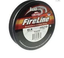 The Beadsmith Fireline 6lb Beading Crystal Thread 125 Yards