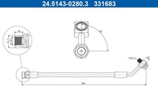 Rear Axle ATE 24.5143-0280.3