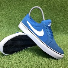 BOYS GIRLS NIKE SB SATIRE II BLUE WHITE TRAINERS SIZE 4 (D04)