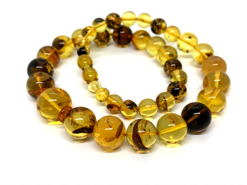 Amber necklace with few - necklace,