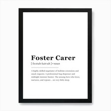 Foster Carer Definition Poster