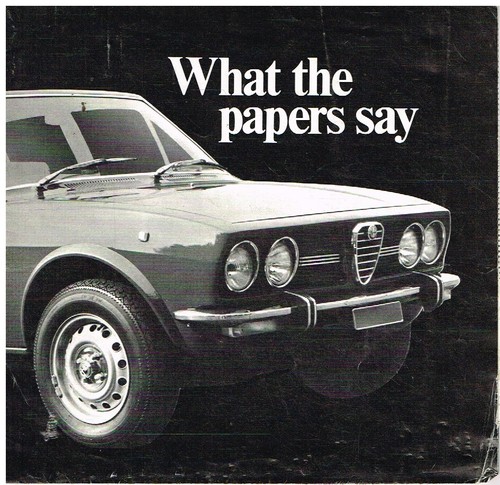 Alfa romeo alfetta 1750 saloon - romeo,