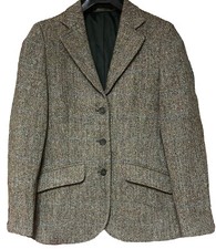 JAMES Peter James Ladies 100% Pure New Wool Lined Harris Tweed Blazer Size XXS