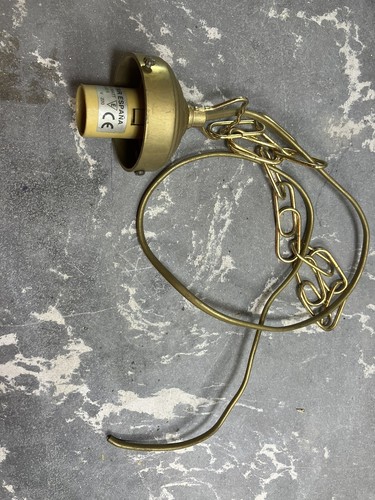 Vintage old brass chandelier - brass,