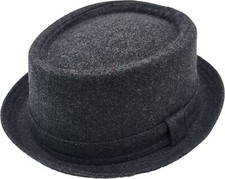 Fidra Grey Wool Blend Pork pie