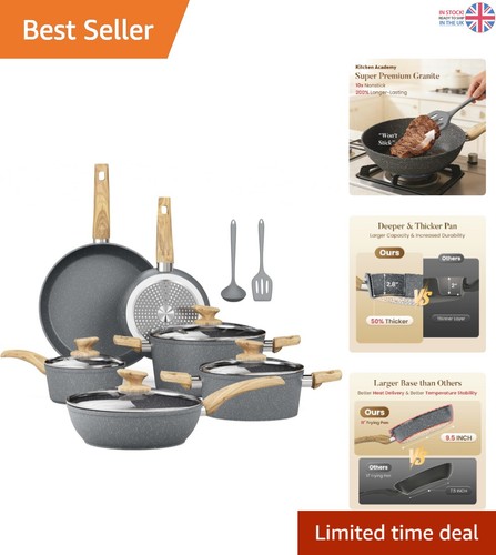 Piece induction cookware - 12-piece,
