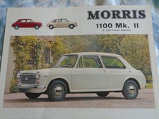 Morris 1100 MKII 2 & 4 Door Saloons brochure Jan 1968 UK market 