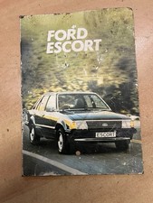 Escort Mk3 Handbook/ Escort