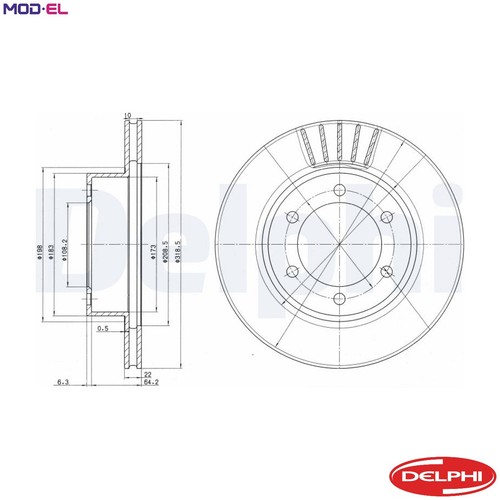 Brake disc bg3535 for - 2x,