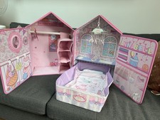 Baby Annabelle Doll Little Bedroom With Bed & Clothes Storage Hanging & Shelves