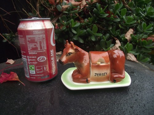 Vtg ceramic jersey - jersey, cruet
