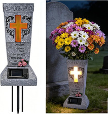 Solar Cemetery Vase for Grave