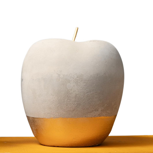 Modern concrete apple - concrete, and