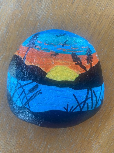 Hand painted rocks stone - hand, rocks/stone