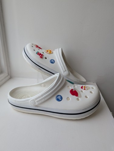 Crocs crocband white clogs - white,