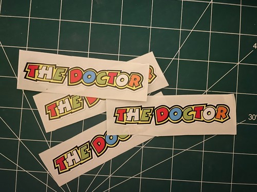 The doctor stickers printed - doctor, x4