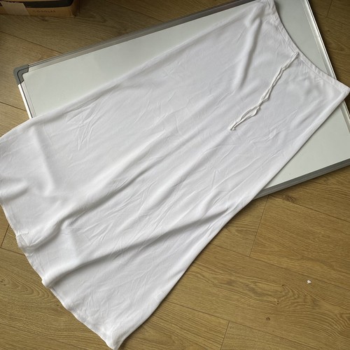 Size white long slip - long,