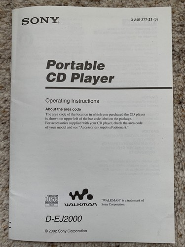 Sony walkman portable - portable, cd