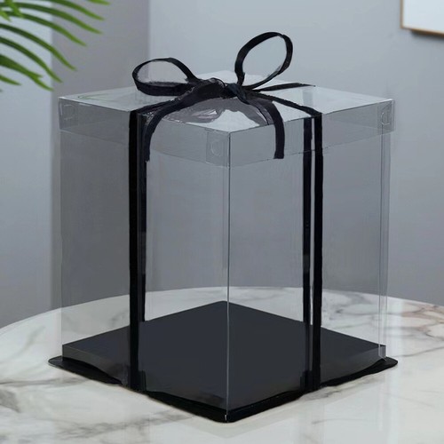 Square clear pvc gift boxes - gift,