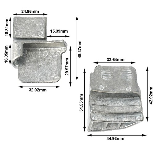 2pcs metal stretch - 2pcs,