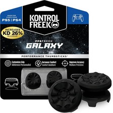KONTROL FREEK | GALAXY BLACK (PS4 & PS5) | 2 PERFORMANCE THUMBSTICKS | UK STOCK