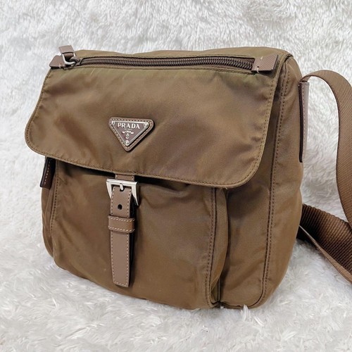 Prada nylon leather shoulder - prada,