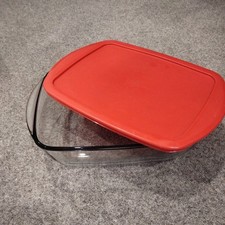 Pyrex Microwave Safe Cook & Freeze Glass Storage Container + lid Large