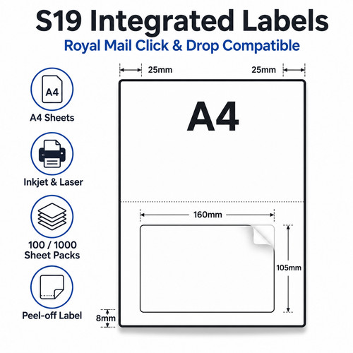 S19 integrated labels - labels, a4