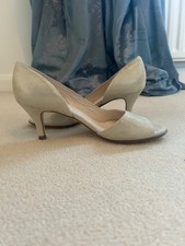 Peter Kaiser Gold Shimmer Day/Evening Shoes ~ Leather/Suede UK4 EU37 Medium Fit