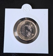 RARE LOW MINTAGE 2025 KING CHARLES UNC BEES £1 ONE POUND COIN FROM A SEALED BAG