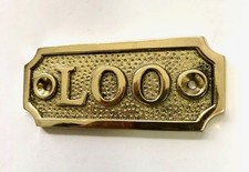 LOO Door Sign PLAQUE + SCREWS