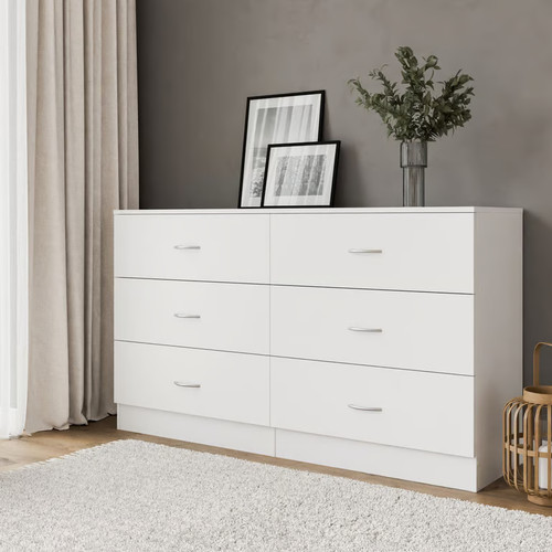 White chest drawers 6 - white,