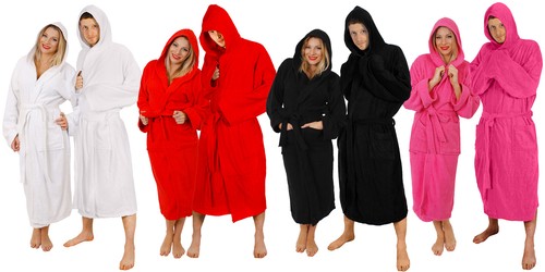 Hooded bathrobe 100 cotton - hooded, 100%
