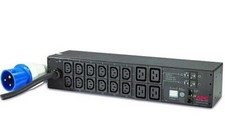 APC AP7822 Metered Rack PDU 2U 32A 230V 12x C13 & 4x C19 Power Distribution Unit