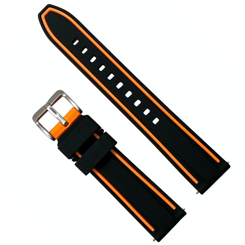 Dive watch strap silicone two - silicone,