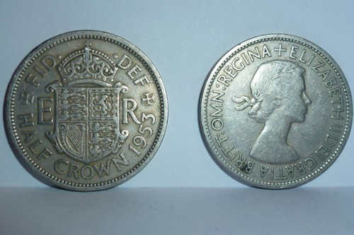 Queen elizabeth half crown - elizabeth,