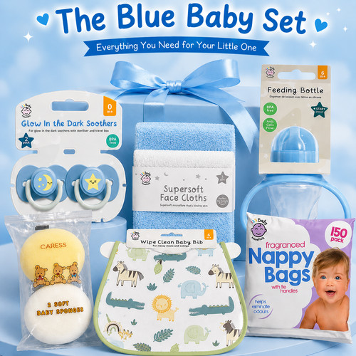 Luxury blue baby gift - blue, –