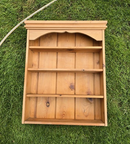 Vintage pine wooden shelves - pine,